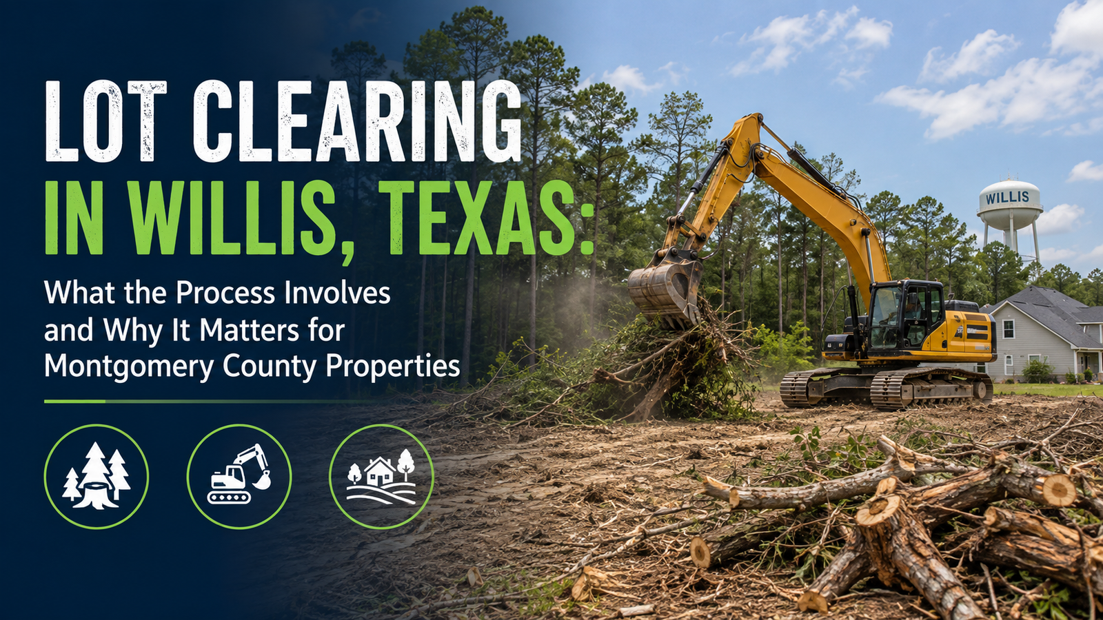 Lot Clearing in Willis, Texas: What the Process Involves and Why It Matters for Montgomery County Properties